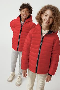 Chamarras Canada Goose Niños Mexico - Sherwood Chaqueta De Plumas Rojos KO0712968